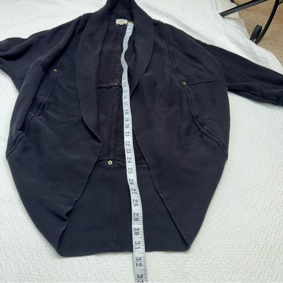 Aritzia Wilfred Diderot Open Front Cocoon Cardigan Sweater Black Size M - Picture 9 of 12